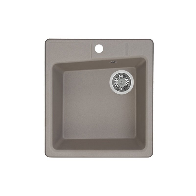 Изображение товара Кухонная мойка Акватон Парма, квадратная, серый шелк Изображение товара Кухонная мойка Акватон Парма, квадратная, серый шелк