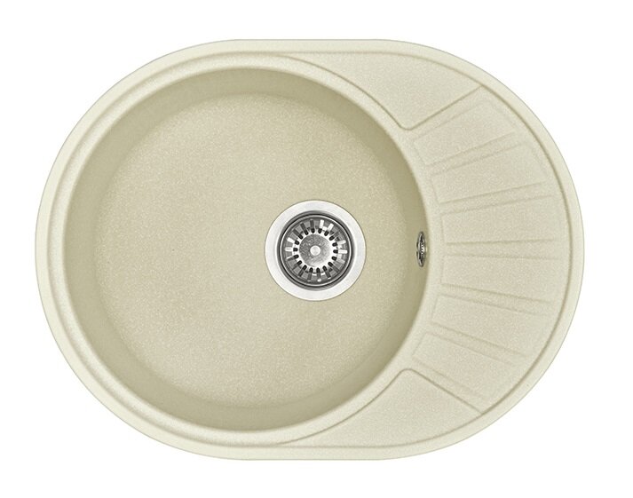 Изображение товара Кухонная мойка Акватон Чезана 1A711232CS240 круглая с крылом, жемчуг