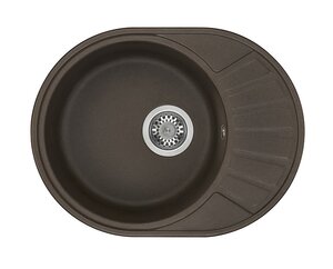 Изображение товара Кухонная мойка Aquaton Чезана 1A711232CS280 круглая с крылом, кофе