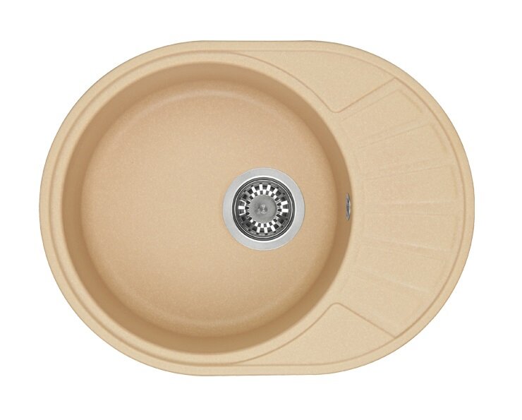 Изображение товара Кухонная мойка Акватон Чезана 1A711232CS260 из искусственного камня цвет латте
