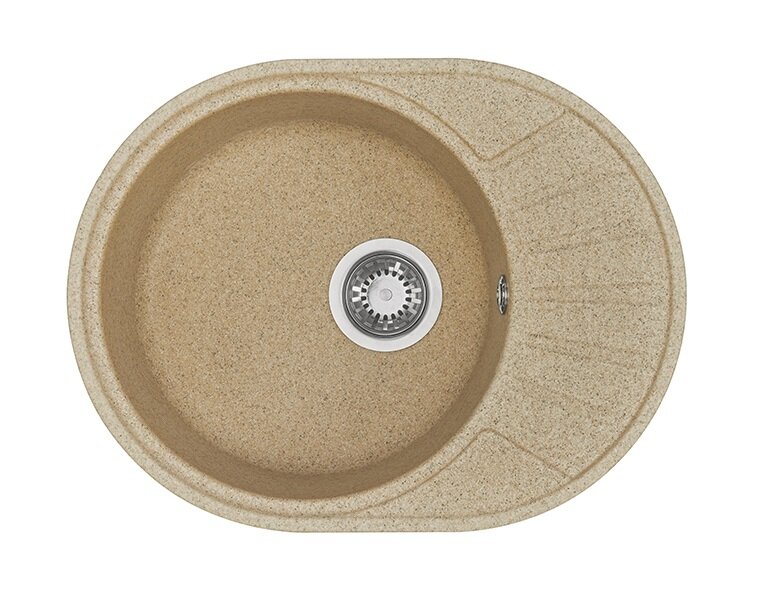 Изображение товара Кухонная мойка Акватон Чезана 1A711232CS220 из искусственного камня бежевый
