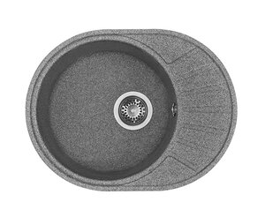 Изображение товара Кухонная мойка Акватон Чезана 1A711232CS230 круглая с крылом серый