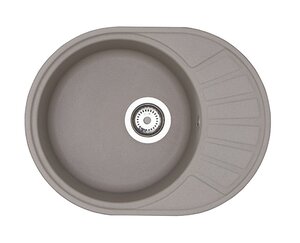 Изображение товара Кухонная мойка Акватон Чезана 1A711232CS250 круглая с крылом серый шелк