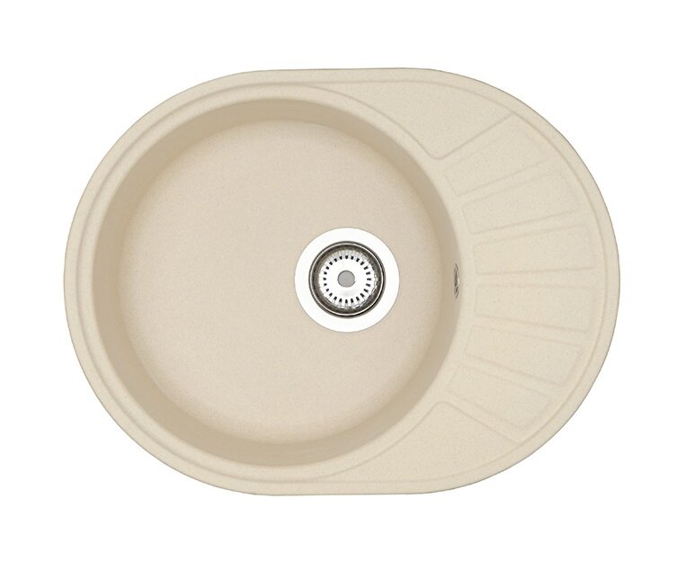 Изображение товара Кухонная мойка Акватон Чезана круглая с крылом шампань 1A711232CS290