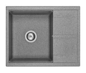 Изображение товара Кухонная мойка Aquaton Делия 1A718632DE230 65 прямоугольная с крылом, серый