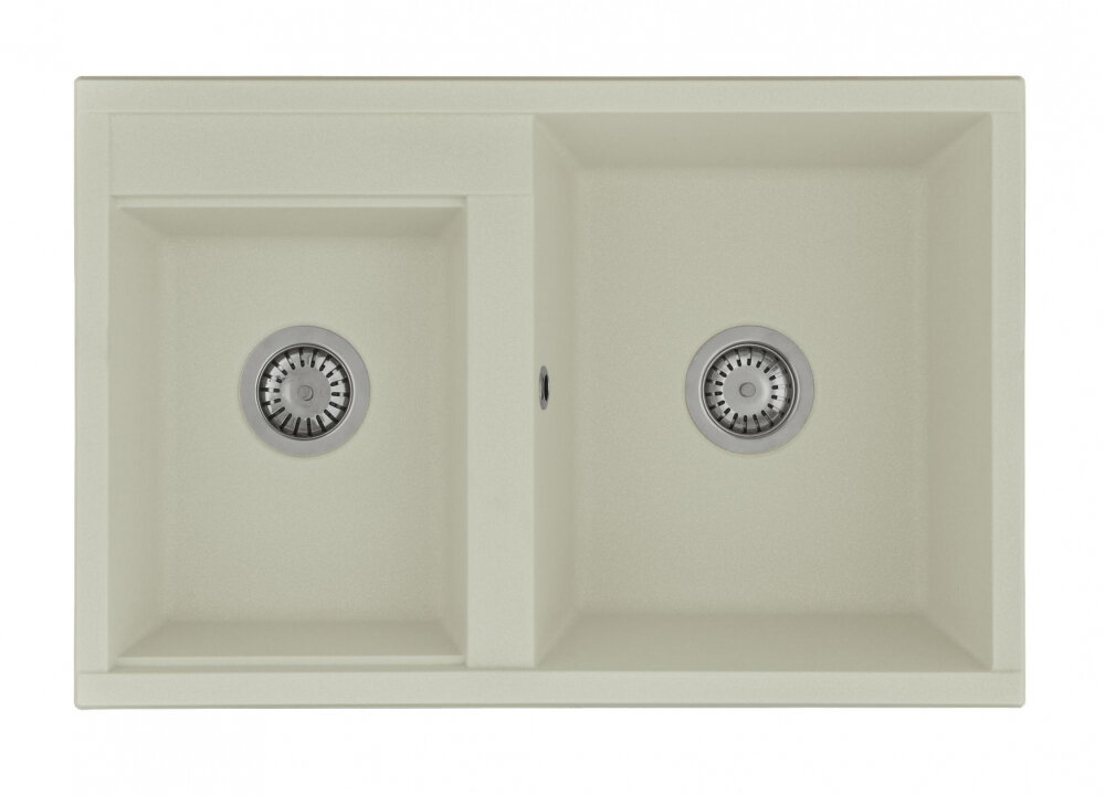 Изображение товара Кухонная мойка Aquaton Delia 1A723132DE240 78 DBL прямоугольная 2 чаши жемчуг Изображение товара Кухонная мойка Aquaton Delia 1A723132DE240 78 DBL прямоугольная 2 чаши жемчуг