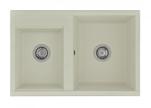 Изображение товара Кухонная мойка Акватон Делия 78 DBL жемчуг с двумя чашами