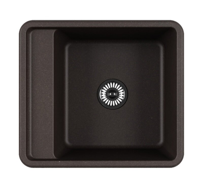 Изображение товара Кухонная мойка Акватон Беллис 57 см прямоугольная кофе из искусственного камня