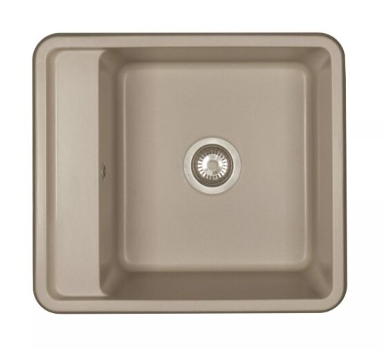 Изображение товара Aquaton Беллис 1A724932BS250 - прямоугольная кухонная мойка 57 см, серый шелк