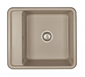 Изображение товара Aquaton Беллис 1A724932BS250 - прямоугольная кухонная мойка 57 см, серый шелк