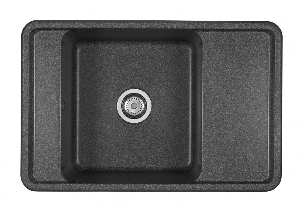 Изображение товара Кухонная мойка Aquaton Беллис 1A725032BS210 графит с крылом Изображение товара Кухонная мойка Aquaton Беллис 1A725032BS210 графит с крылом