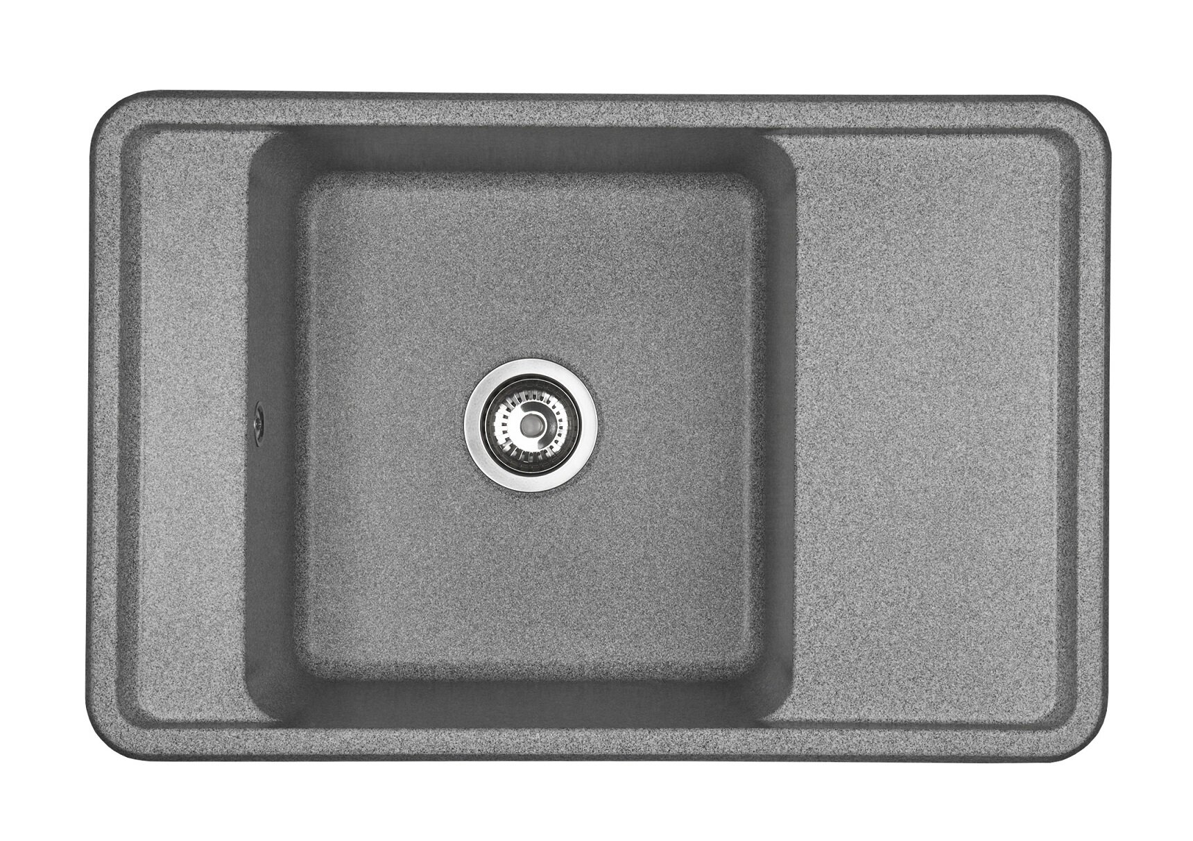 Изображение товара Кухонная мойка Aquaton Беллис 1A725032BS230 78 прямоугольная с крылом, серый