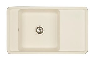 Изображение товара Кухонная мойка Акватон Беллис 87 прямоугольная из искусственного камня жемчуг