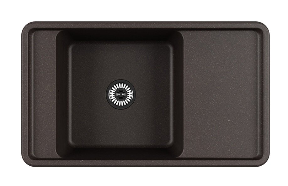 Изображение товара Кухонная мойка Aquaton Беллис 1A724832BS280 прямоугольная с крылом кофе Изображение товара Кухонная мойка Aquaton Беллис 1A724832BS280 прямоугольная с крылом кофе