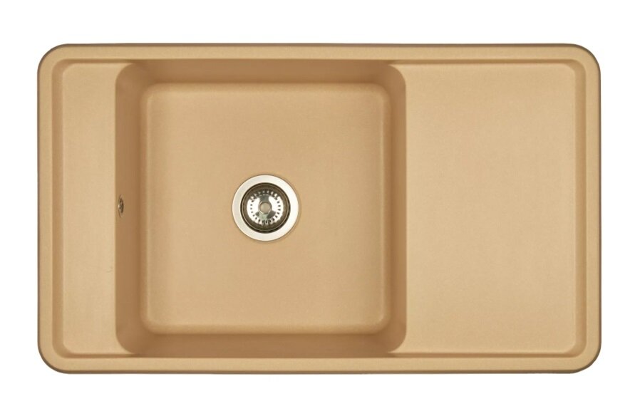Изображение товара Кухонная мойка Aquaton Беллис 1A724832BS260 87 прямоугольная с крылом, латте