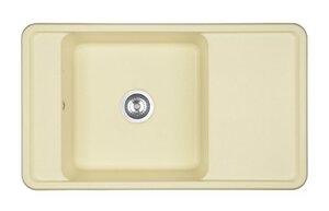 Изображение товара Кухонная мойка Акватон Беллис 87 см прямоугольная с крылом шампань