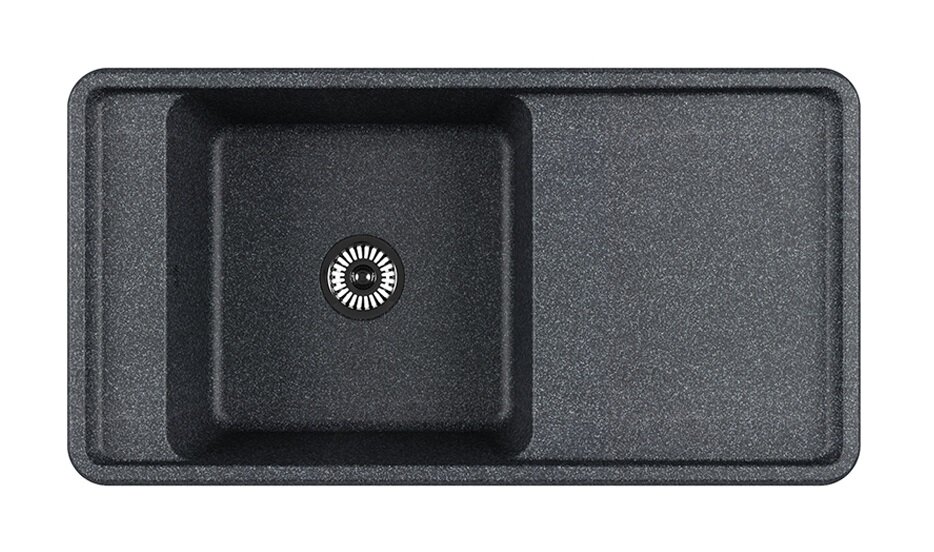 Изображение товара Кухонная мойка Акватон Беллис 97x51 см искусственный камень графит