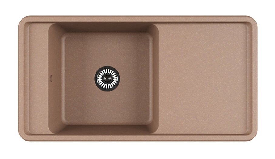 Изображение товара Кухонная мойка Акватон Беллис 97x51 см искусственный камень латте