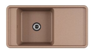 Изображение товара Кухонная мойка Акватон Беллис 97x51 см искусственный камень латте