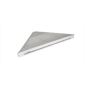 Изображение товара Полка алюминиевая Ravak Slim X07P578 C 29 см, угловая, с крючками, сатин/хром