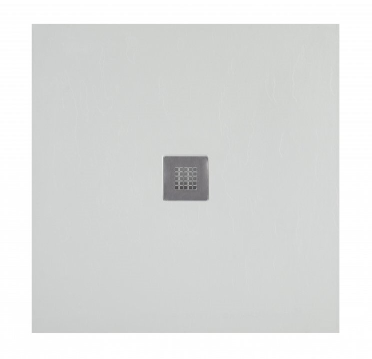 Изображение товара Душевой поддон Aquanet Pleasure 100x100 см квадратный серый камень низкий