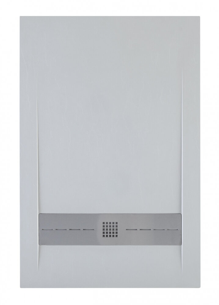 Изображение товара Душевой поддон Aquanet Pleasure 140x90 см низкий прямоугольный серый искусственный камень