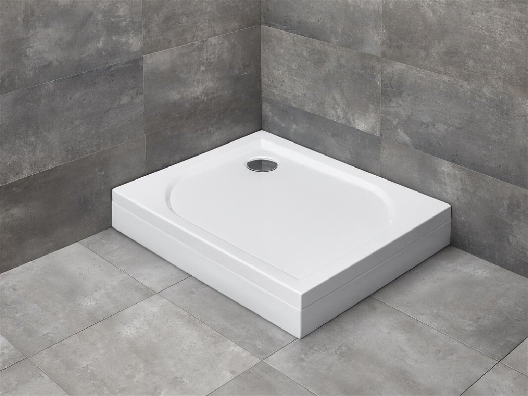 Изображение товара Поддон для душа Radaway Delos D 75x90 см прямоугольный акриловый низкий