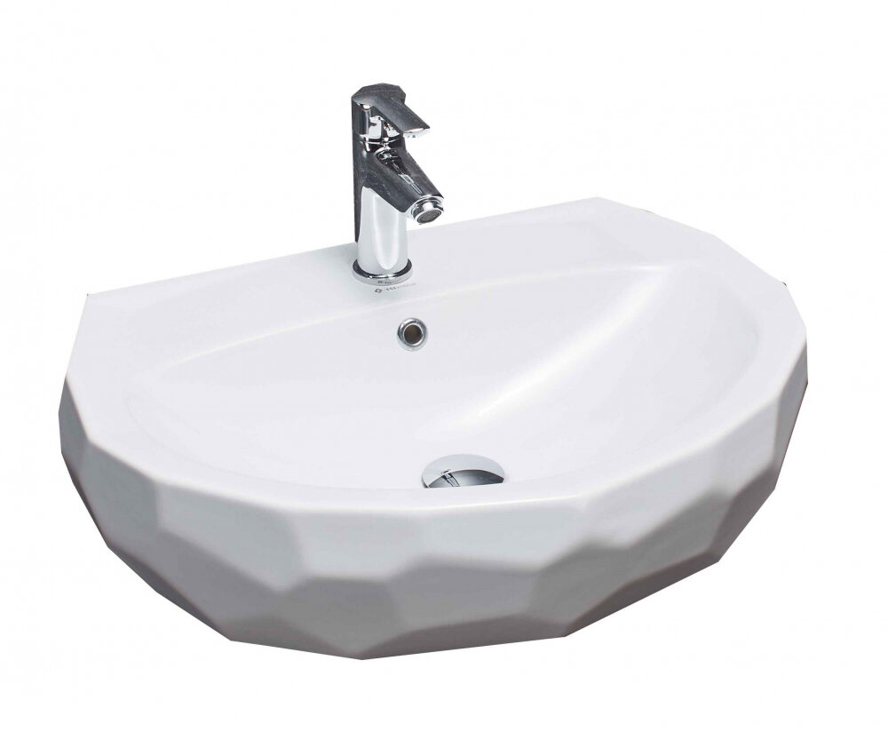 Изображение товара Раковина beWash Bekinger 60 см, белый, накладной монтаж, антибактериальное покрытие