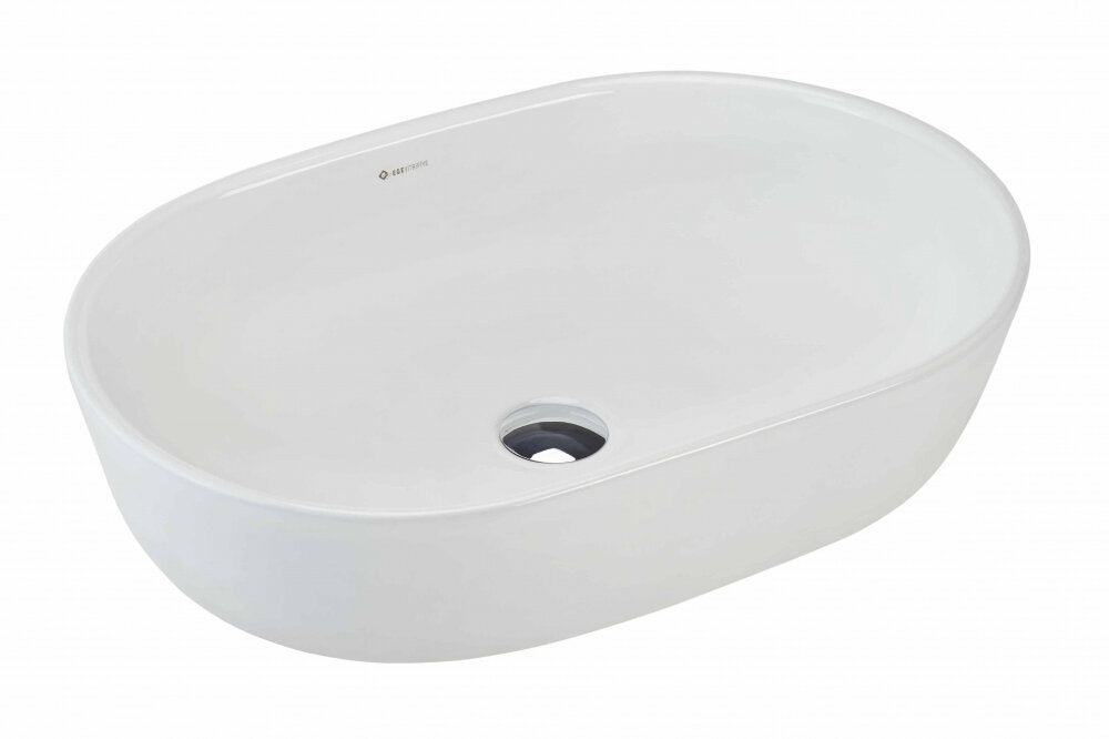Изображение товара Раковина beWash Bogen 60 см белая - накладная, фарфор, угловая установка