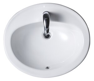 Изображение товара Раковина beWash Balaton 90561101 56 см округлая белая with антибактериальным покрытием