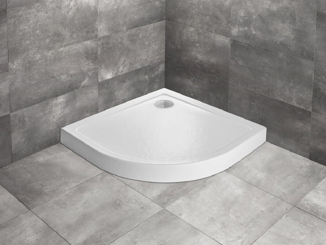 Изображение товара Поддон для душа Radaway Doros A Compact SDRA9090-05-04S четверть круга 90x90 белый камень