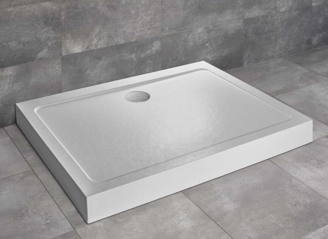 Изображение товара Поддон для душа Radaway Doros D 100x80 см прямоугольный акриловый низкий