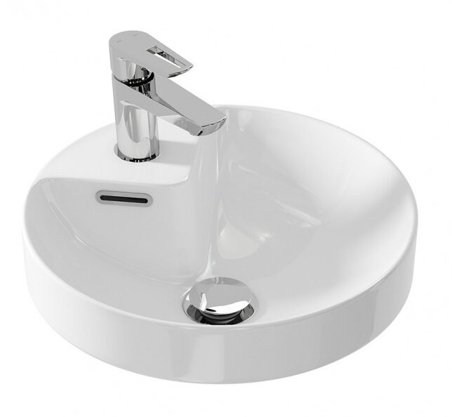 Изображение товара Раковина Cersanit Crea P-UM-CRE38/1-ic 38 см круглая белая накладная