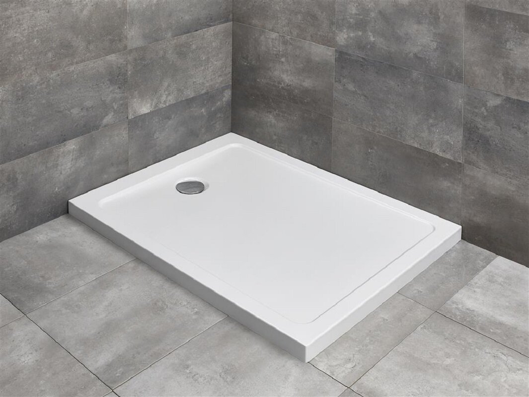Изображение товара Поддон для душа Radaway Doros SDRFP1070-01 Plus F 70x100 см белый акриловый низкий