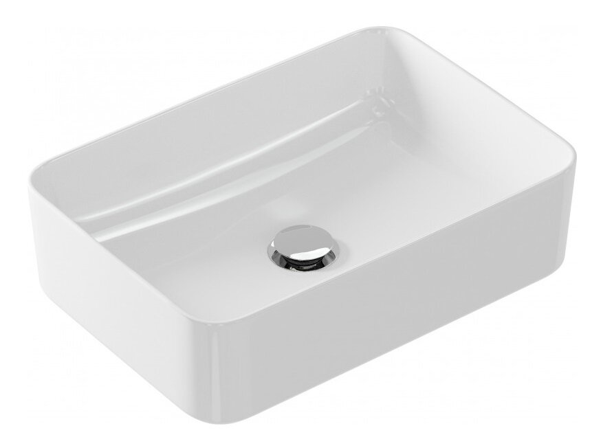 Изображение товара Раковина Cersanit Crea Rectangular P-UM-CRE50/1-oc-RC 50 см белая угловая накладная