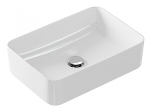 Изображение товара Раковина Cersanit Crea Rectangular P-UM-CRE50/1-oc-RC 50 см белая угловая накладная