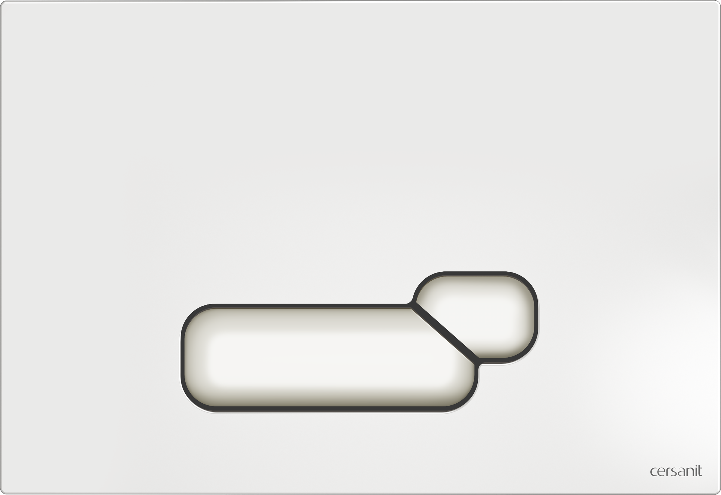 Изображение товара Клавиша смыва Cersanit Actis P-BU-ACT/Wh пластиковая белая двухрежимная