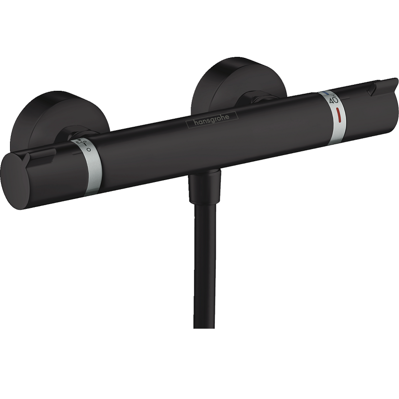 Изображение товара Термостатический смеситель для душа Hansgrohe Ecostat Comfort черный матовый