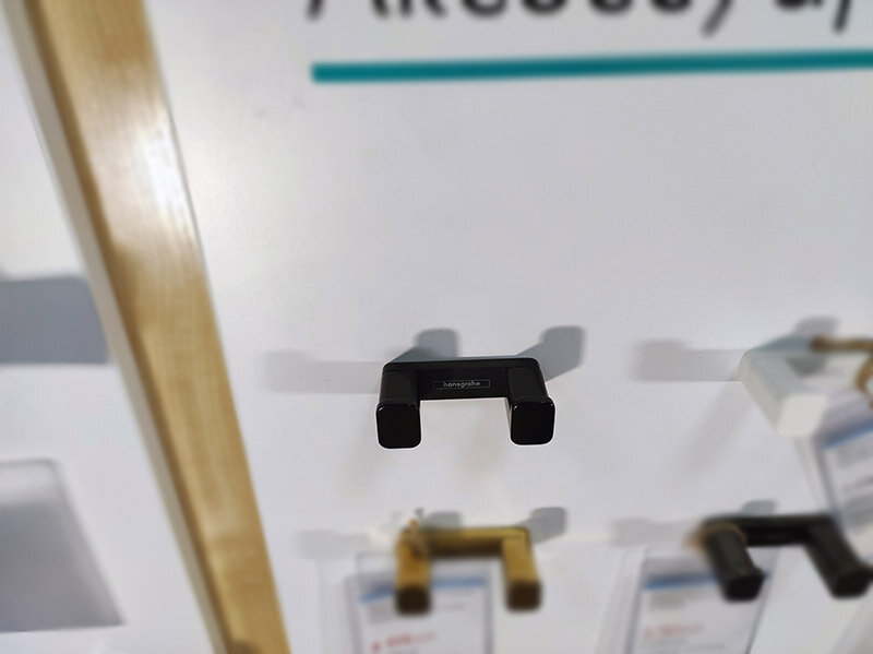 Крючок двойной Hansgrohe AddStoris 41755340, шлифованный черный хром ...