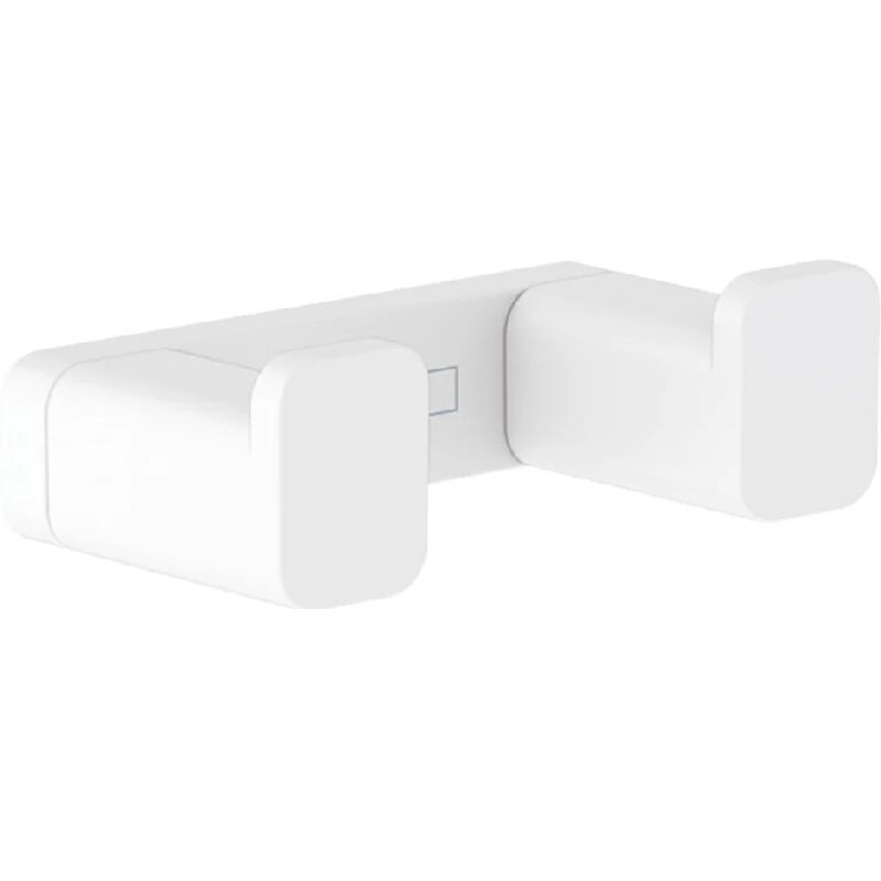 Изображение товара Двойной крючок Hansgrohe AddStoris 41755700 белый матовый из латуни