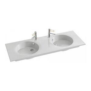 Изображение товара Раковина Jacob Delafon Odeon Rive Gauche EXAS112-Z-00, 140 см, с гладкой нижней поверхностью, белая