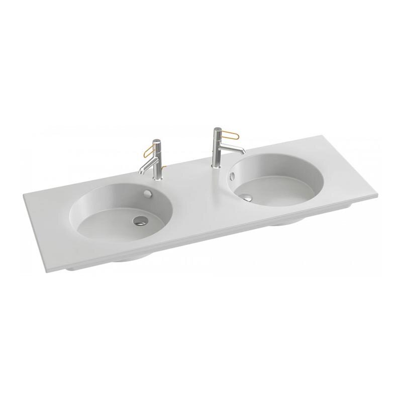 Изображение товара Раковина Jacob Delafon Odeon Rive Gauche EXAS112-00, 140 см, белая для ванной комнаты