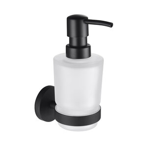 Изображение товара Дозатор с держателем Timo Saona 13039/03 черный матовый