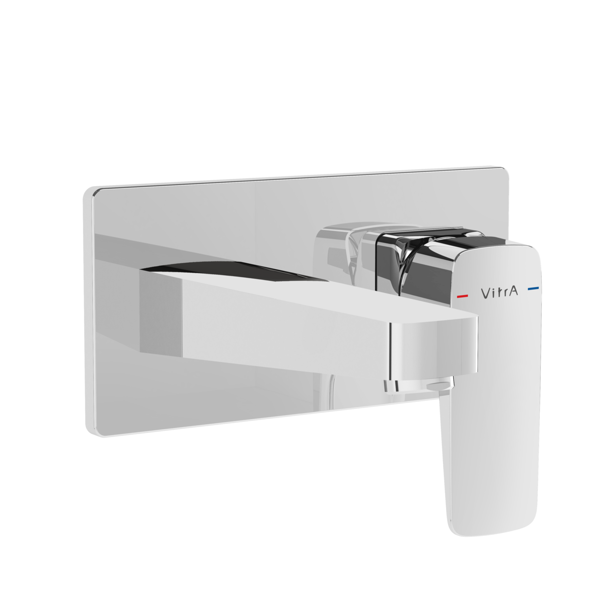 Изображение товара Встраиваемый однорычажный смеситель VitrA Root Square A42738EXP для раковины, хром