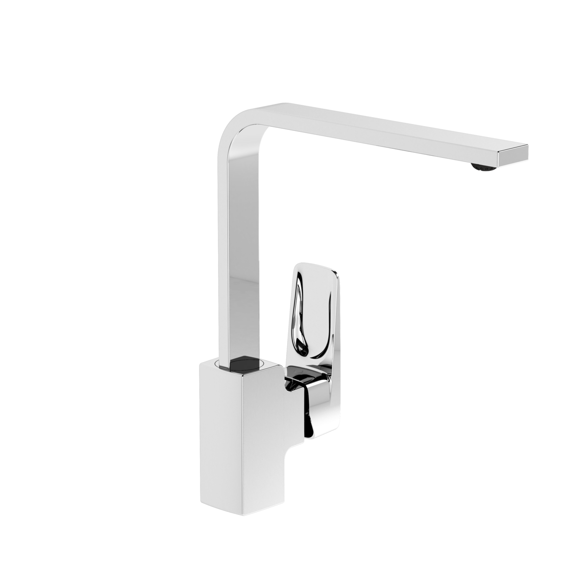 Изображение товара Смеситель VitrA Root Square для кухонной мойки хром однорычажный поворотный излив