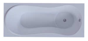 Изображение товара Ванна акриловая Aquatek Афродита 150 x 70 см белая с экраном