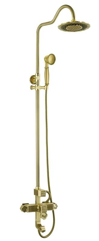 Изображение товара Душевая система ZorG Antic A 10150 BR, с изливом, античная бронза
