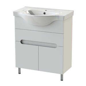 Изображение товара Тумба с раковиной Orange TOPLINE-Rio напольная белая 70 см