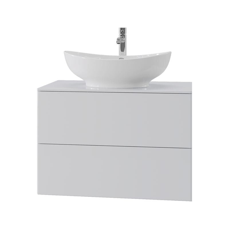 Изображение товара Тумба под раковину Orange Otto, подвесная, столешница МДФ, белый, Ot-75TuMDF