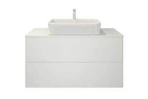 Изображение товара Тумба под раковину Orange Otto, подвесная, столешница искусственный камень, белый, Ot-100TuSTONE